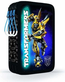 Penál 3patrový bez náplně Transformers černo-modrý NEW 2017