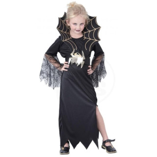 Karnevalový kostým - Černá vdova Vel. 120 - 130 cm