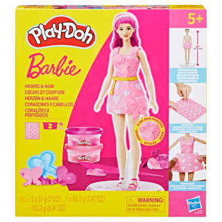 Play-Doh Barbie vlasy a srdce
