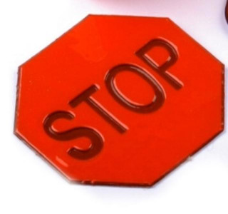 Reflexní samolepka STOP