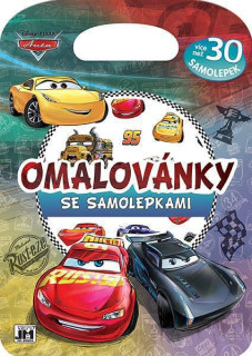 Omalovánky se samolepkami Auta