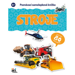 Poznávací samolepková knížka Stroje