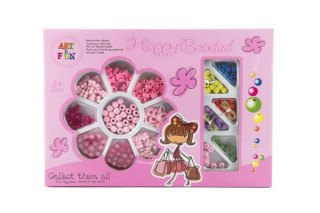 Korálky dřevo/plast se šňůrkami