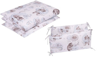 Sada povlečení 3dílné bavlněné 120 x 90 cm Spící medvěd Infantilo