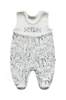 Bavlněné dupačky Komiks kočky Baby Service