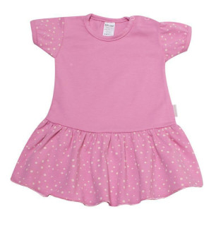 Kojenecké šatičky s kanýrkem kr.rukáv Puntík MKcool