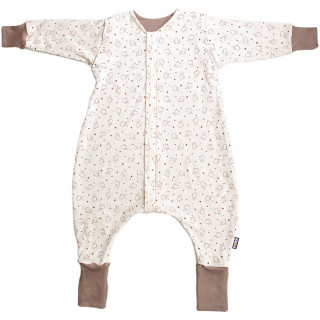 Merino spací pytel s rukávy vel. 90 cm bio králíci béžové nohavice