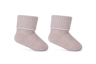 Kojenecké ponožky ohrnovací béžové Be Snazzy