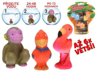 Zvířátko tropické rostoucí 2 druhy 3 ks