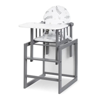 Jídelní židlička LILY ŠEDÁ Klups