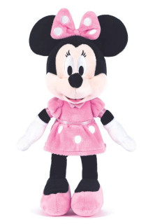 Plyšák Minnie růžové šaty 30 cm