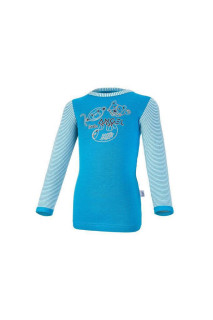 Tričko smyk SAFARI DR Outlast® - Tm.tyrkys/pruh