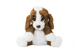 Pes/pejsek sedící nahřívací plyš 23cm