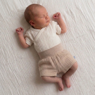 Kojenecké kraťasy mušelín Béžová Baby Service