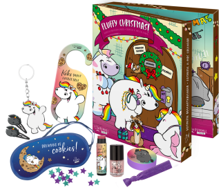 Adventní kosmetický kalendář Jednorožec a přátelé