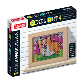 Quercetti Pixel Art 4 Kawaii Corgi – mozaika z kolíčků