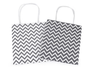 Dárková taška metalická 15 x 17 cm Zig Zag