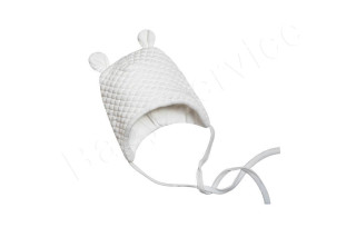 Zimní čepička na zavazování mikrotermo Smetanová Baby Service