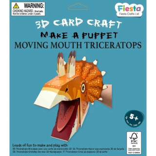 Kreativní sada 3D loutka Triceratops Fiesta Crafts