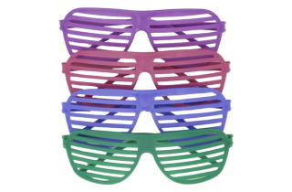 Brýle neonové mix barev