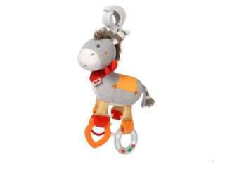 Zvířátko s klipem Oslík NUK Happy Farm