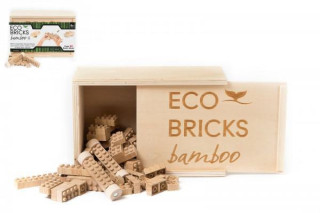 Stavebnice dřevěná 90 ks v dřevěné krabičce 22 x 9,5 x 15 cm