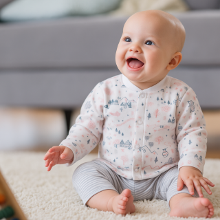 Bavlněný oboustranný kabátek růžový/smetanový Městečko Baby Service