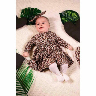 Kojenecké šatičky-body s dlouhým rukávem Nicol Mia Vel. 62