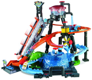 Hot Wheels city ultimátní automyčka s aligátorem