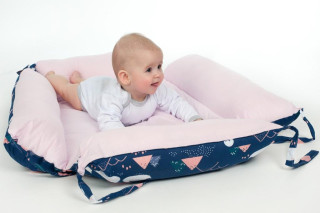 Multifunkční hnízdečko s polštářkem a peřinkou New Baby OVEČKY BÉŽOVÉ