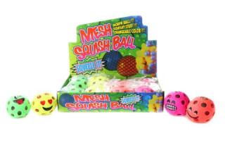 Antistresový míček s obličejem v síťce