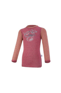 Tričko smyk SAFARI DR Outlast® - Bordó melír/pruh