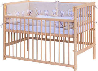 Dětská postýlka s kompletní výbavou Toro Scarlett 120 x 60 cm - béžová