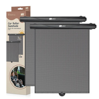 Sluneční clona roleta, 2 ks, černá Sipo