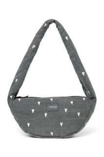 Denim Mini Cross Body Bag Grey Hearts Studio Noos