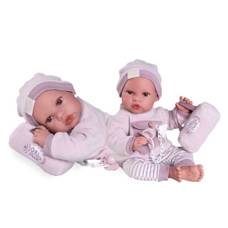 Realistická panenka miminko s měkkým látkovým tělem 42 cm Erika 33391 Antonio Juan