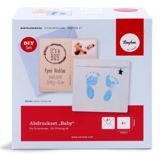 Baby sada na otisky dětských nožiček a ručiček modrá