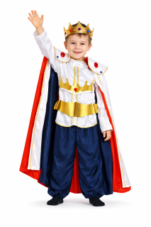 Set karneval - král Vel. M 110-120 cm