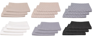 Přebalovací podložka 3 ks Tencel 48 x 80 cm 