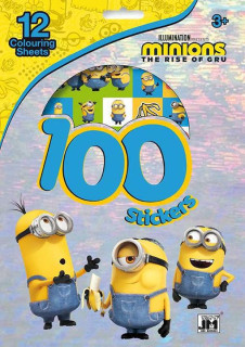 100 samolepek s omalovánkami - Mimoni