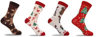 Vánoční dětské ponožky froté 27/29 Be Snazzy