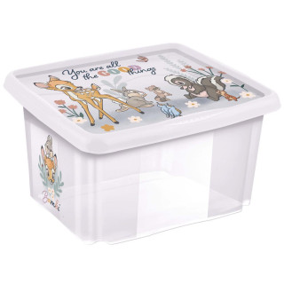 Úložný box s víkem 45 l "Bambi", Transparent