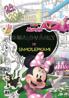 Omalovánky se samolepkami A4 Minnie