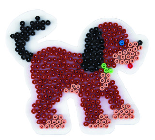 Podložka na zažehlovací korálky Hama Pes MIDI