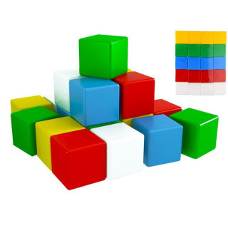 Barevné stavební extra velké kostky 20 ks pro nejmenší