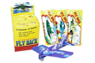 Letadlo házecí polystyren/dřevo model 20cm