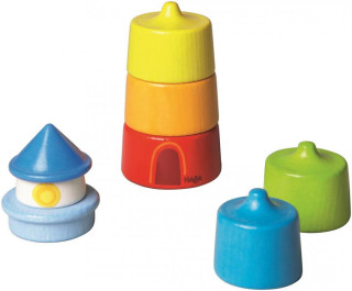Dřevěná skládačka a vkládačka Barvy a tvary Maják Haba