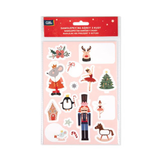 Samolepky na dárky 3 ks - Vánoce pro děti