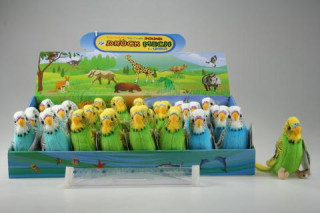 Plyšový papoušek - andulka se zvukem