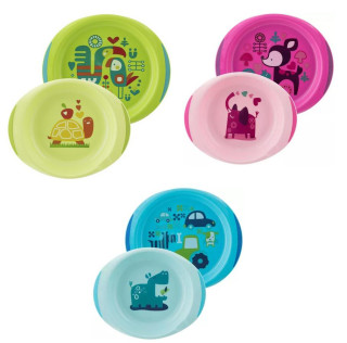 Set jídelní talíř a miska 12 m+ Chicco